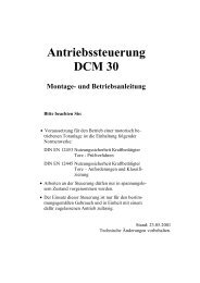 DCM 30 Betriebsanleitung - Langguth Antriebe