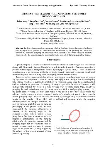 EFFICIENT FREE-SPACE OPTICAL PUMPING OF A DEFORMED ...