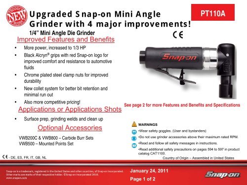 Snap on pt110a deals
