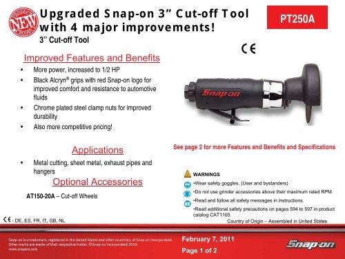 Snap on air angle grinder deals