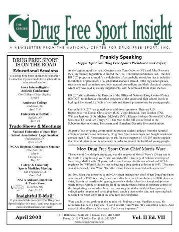 Download This Full Issue (PDF) - Drug Free Sport