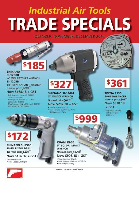 october, november, december 2010 - Greater West Power Tools