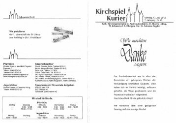 Kirchspiel Kurier - Bienenjahr.de