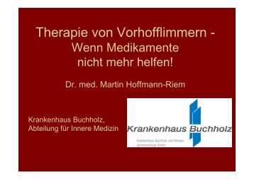 Therapie von Vorhofflimmern - - Krankenhaus Buchholz