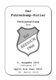 Der Fuhrenkamp–Kurier - Tus Reeßum