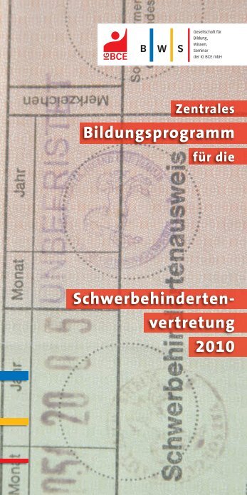 Die Schwerbehindertenvertretung - IG BCE