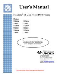 FreeZone 4.5 Liter Freeze Dry Systems User's Manual - Toolik Field ...