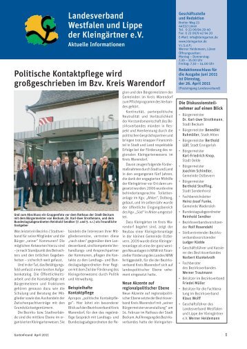 Landesverband Braunschweig Gartenfreunde e.V. Politische ...