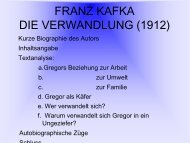 FRANZ KAFKA DIE VERWANDLUNG - Liceo Quadri