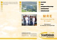 Flyer MRE - Multiresistente Erreger - Stadtklinik Frankenthal