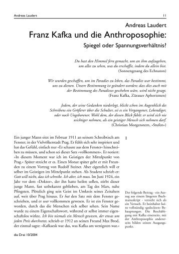 Franz Kafka und die Anthroposophie: Spiegel oder ... - Die Drei