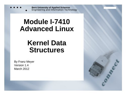 Module I-7410 Advanced Linux Kernel Data Structures