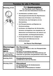 Sonstige Termine und Infos Januar 2013 für alle