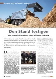 Den Stand festigen - Fliegl Forsttechnik