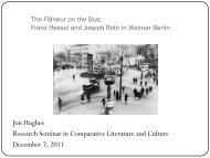 The Flâneur on the Bus: Franz Hessel and Joseph Roth in Weimar ...