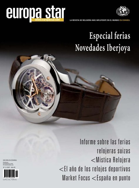 Swiss Brands - Reloj automático de acero inoxidable con correa de piel  auténtica marrón para hombre