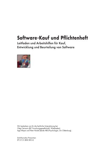 Software-Kauf und Pflichtenheft, 907 kb - ergonomic