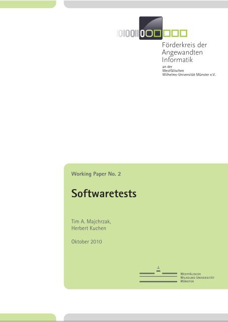 Softwaretests - Institut für Wirtschaftsinformatik der WWU Münster ...