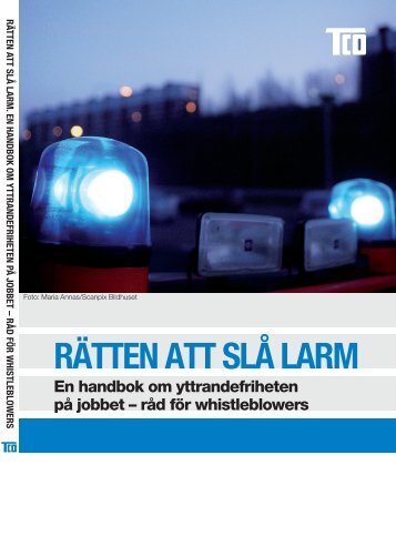 RÄTTEN ATT SLÅ LARM - En handbok om yttrandefriheten - Vision