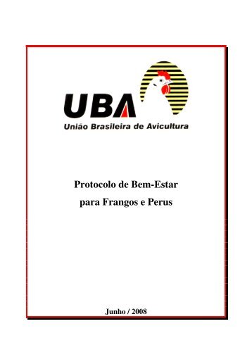 Protocolo de Bem-Estar para Frangos e Perus - Ministério da ...