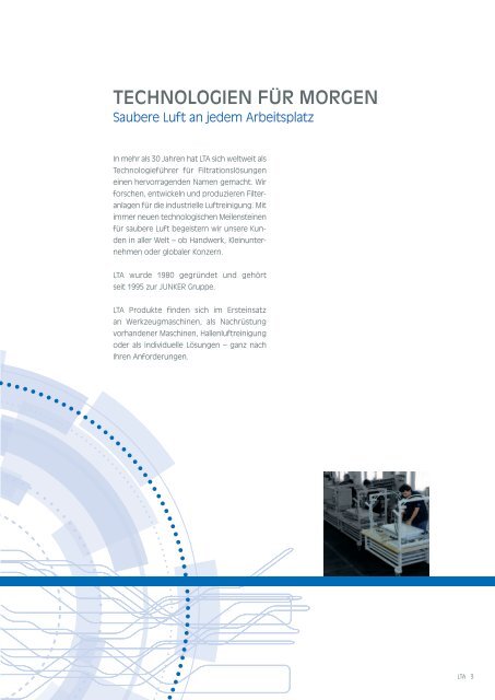 SAUBERE LUFT IST UNSERE WELT - LTA Lufttechnik GmbH