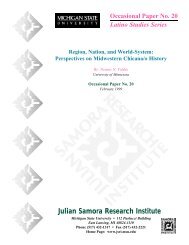 View PDF - Julian Samora Research Institute - Michigan State ...