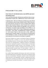 Pressemitteilung - BiPRO