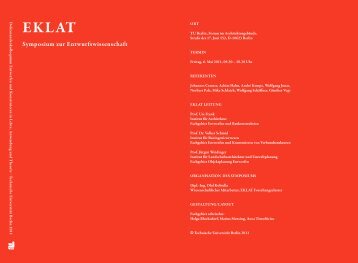 eklat symposium 11 - TU Berlin