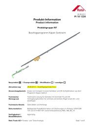 PI-10-1226 Beschlagsprogramm Kippen Senkrecht - Roto
