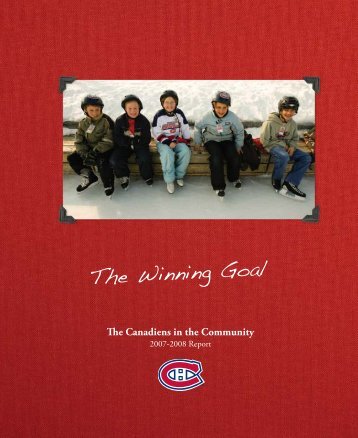 The Winning Goal - La Fondation des Canadiens pour l'enfance ...