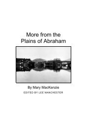 from the Plains of Abraham - Clinton Essex Franklin Library System