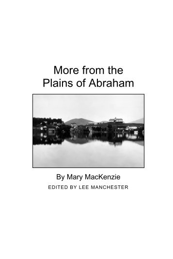 from the Plains of Abraham - Clinton Essex Franklin Library System