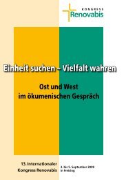 Einheit suchen – Vielfalt wahren - Renovabis