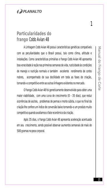 Manual do Frango de Corte - Granja Planalto