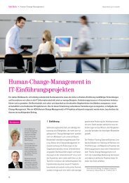 Human-Change-Management in IT-Einführungsprojekten - Telekom