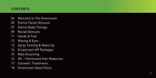 Download full treatment brochure click here. - The Green Room