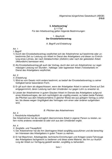 Allgemeines bürgerliches Gesetzbuch (ABGB)  210.0 3 ... - LANV