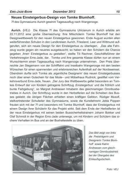 Hans-Joachim Zschiesche - Ems-Jade-Bahn