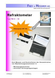 Refraktometer Typ FM 0 – 18 - Frey + Messmer AG