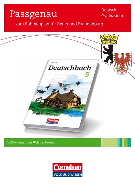 Cornelsen Arbeitsblätter Lösungen Deutsch Download (PDF: 323 KB) - Cornelsen Verlag
