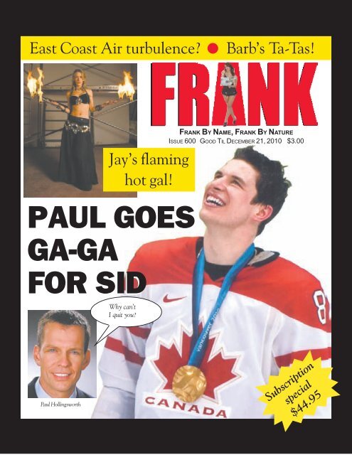 Frank Magazine Issue 600.pdf - Besthostingplanever.com Frank Magazine Issue 600.pdf - Besthostingplanever.com