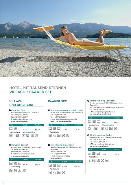 Lust auf Camping - Region Villach