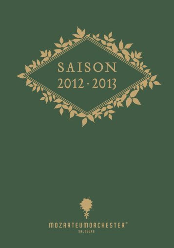 saison 2012 · 2013 - Mozarteum Orchester Salzburg