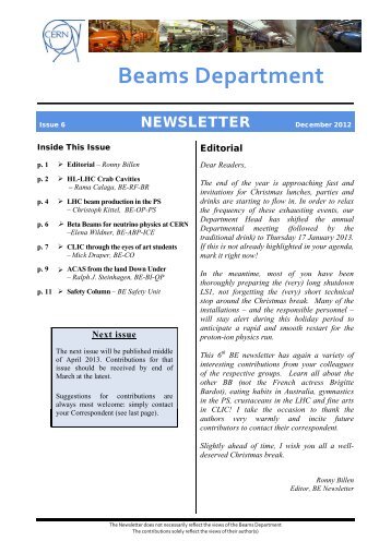 Newsletter - Cern