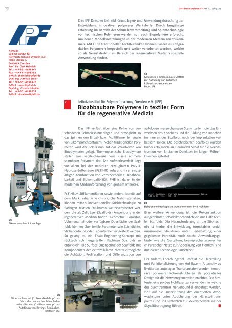 Medizintechnik - im Forschungsinformationssystem der TU Dresden ...