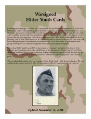 Warsigned Hitler Youth Cards