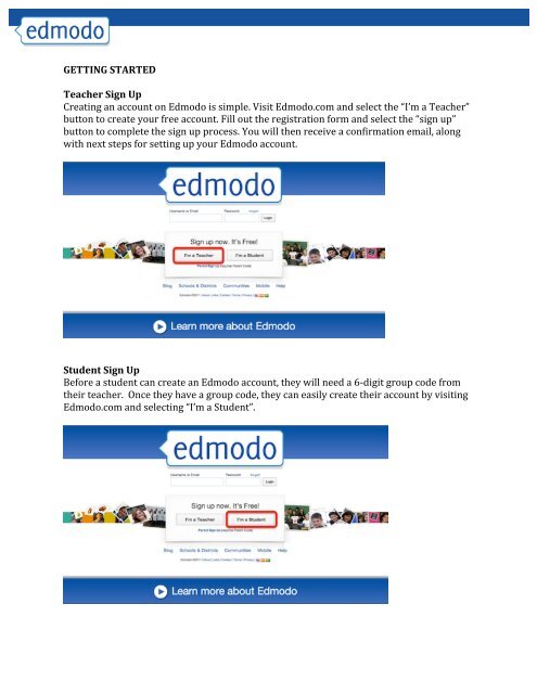 upload image in an edmodo app