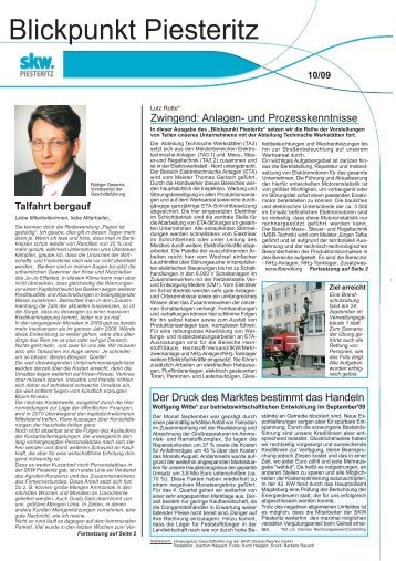 Ausgabe Oktober 2009.pdf - SKW Stickstoffwerke Piesteritz GmbH