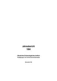 Jahresbericht 1994 - Senckenberg Deutsches Entomologisches ...
