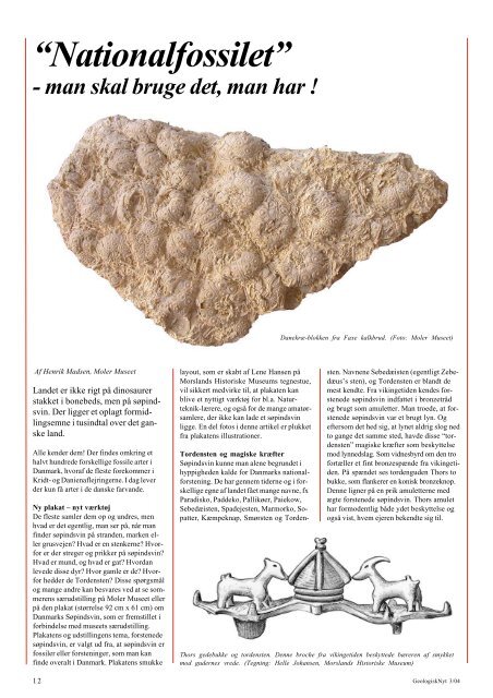 Artiklen er en pdf-fil på 955 kb - GeologiskNyt